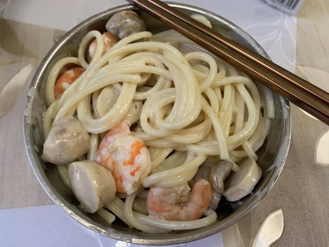 牛奶意面🍝的做法 步骤6