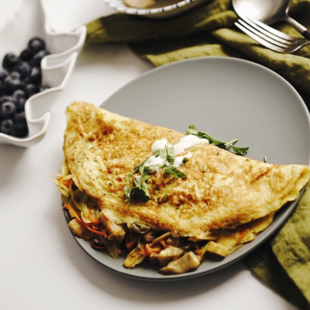 西式早餐Cheese Omelet!
