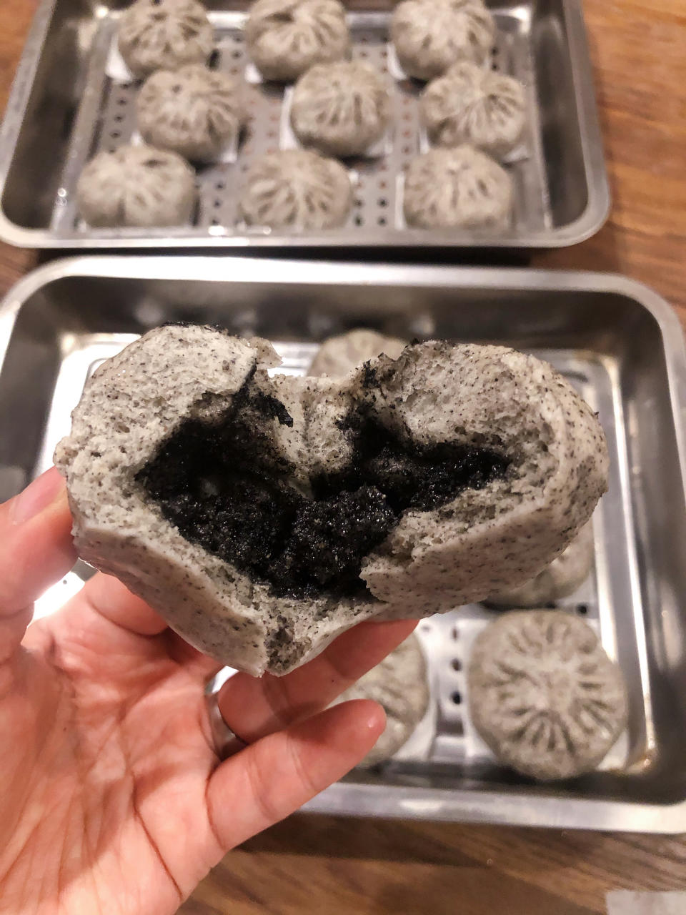 黑芝麻馒头