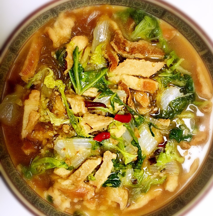 赫麻麻做的杠子头脂渣烩火烧