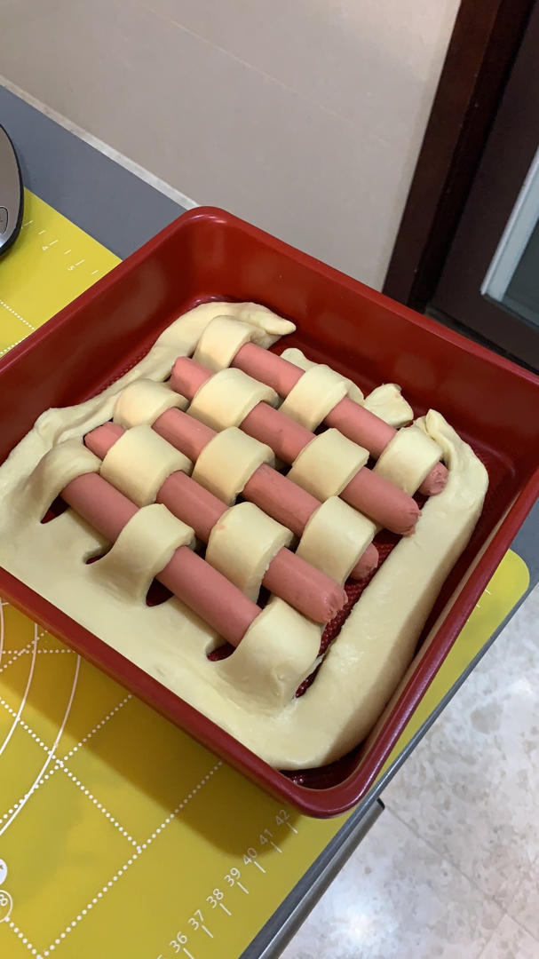 葱香火腿排包（一次发酵）