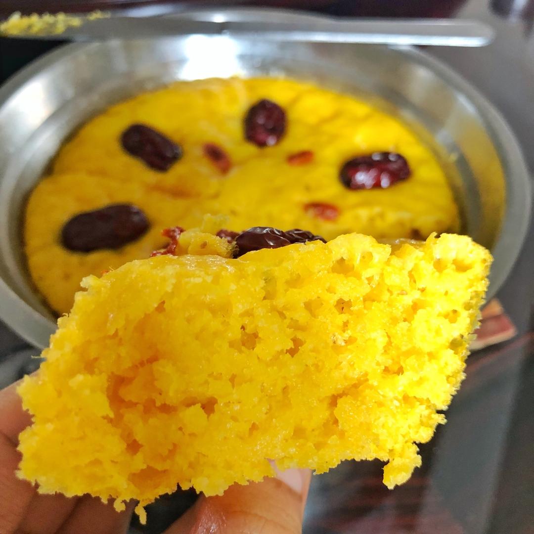 南瓜发糕（无水无油无糖配方）