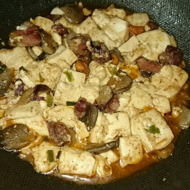 火腿豆腐平菇汤