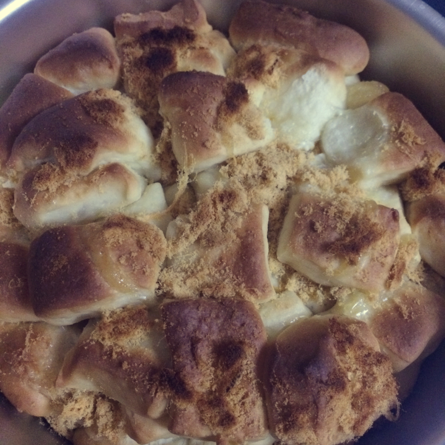 肉松手撕面包—超软会爆浆的面包哟