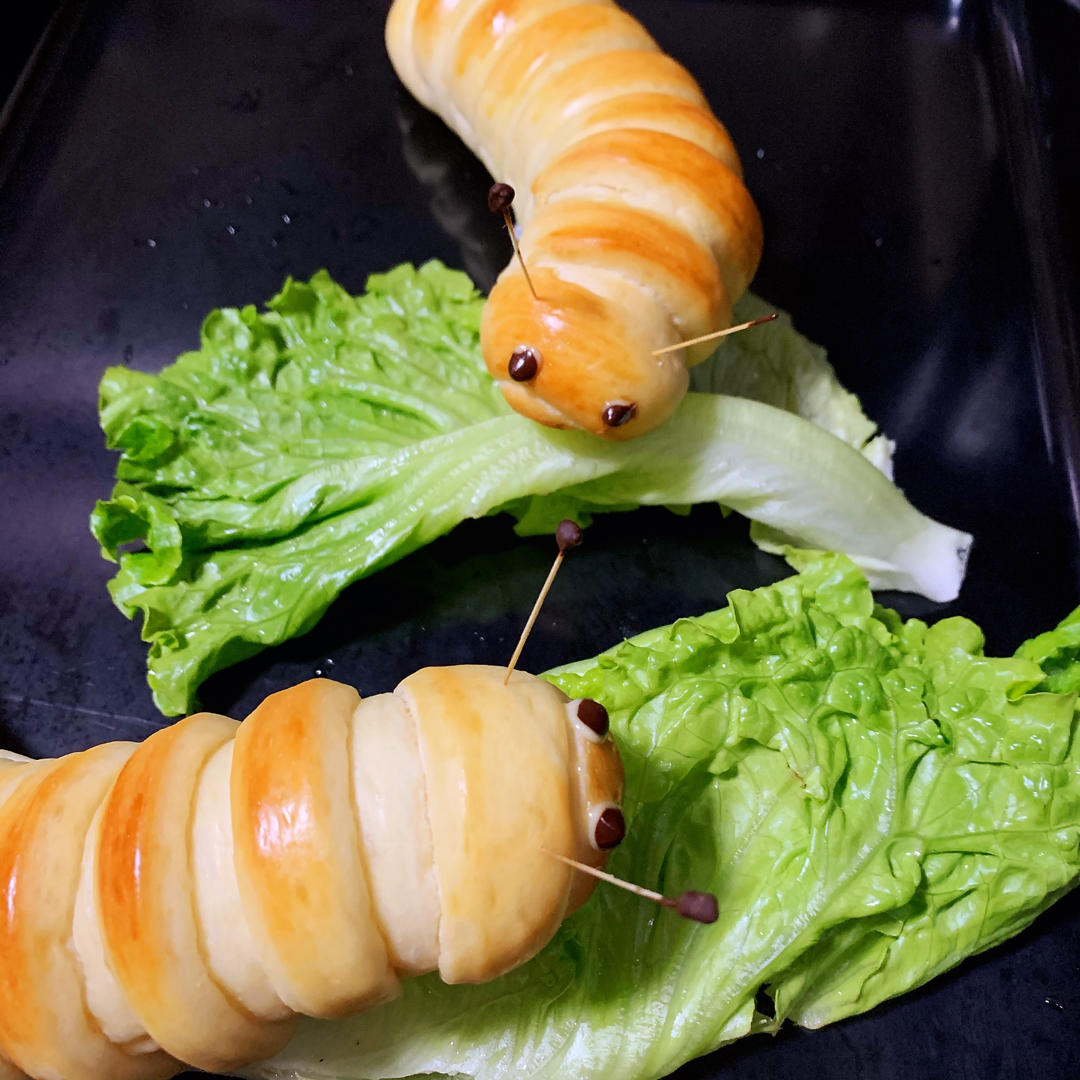 萌萌哒毛毛虫面包