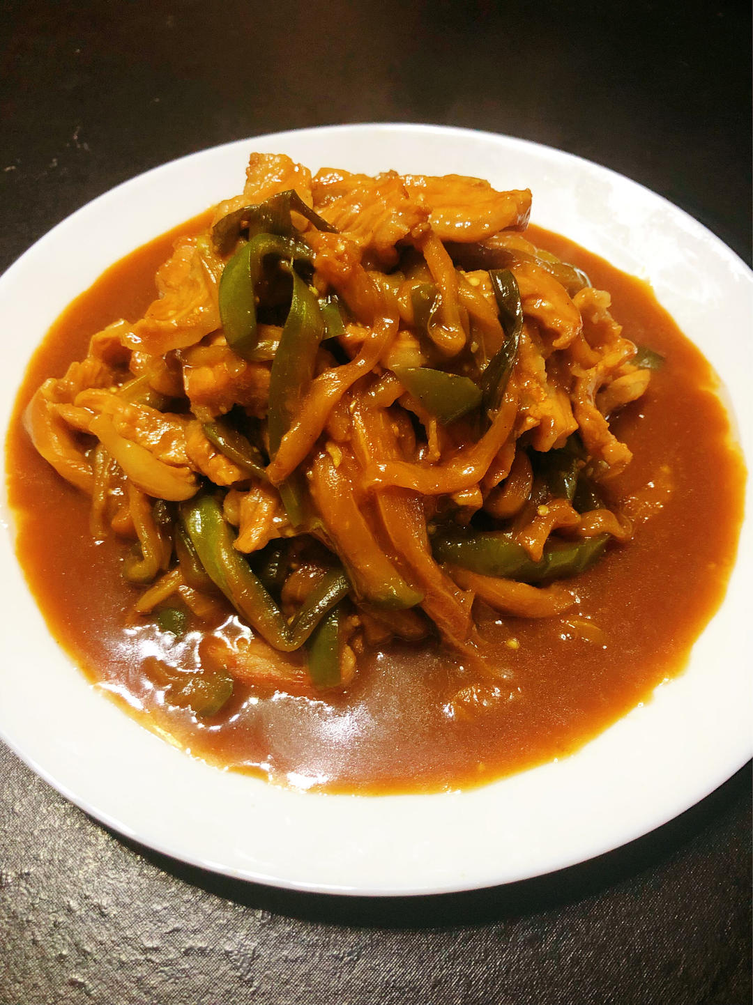 少油版茄子炒肉