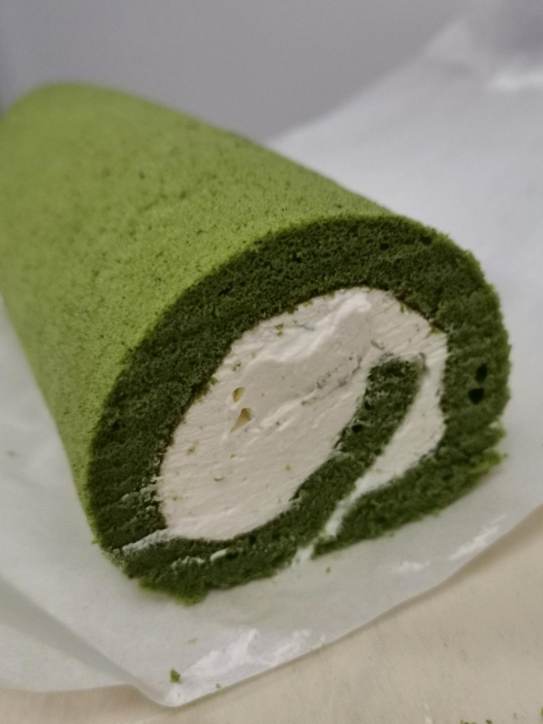 抹茶红豆蛋糕卷