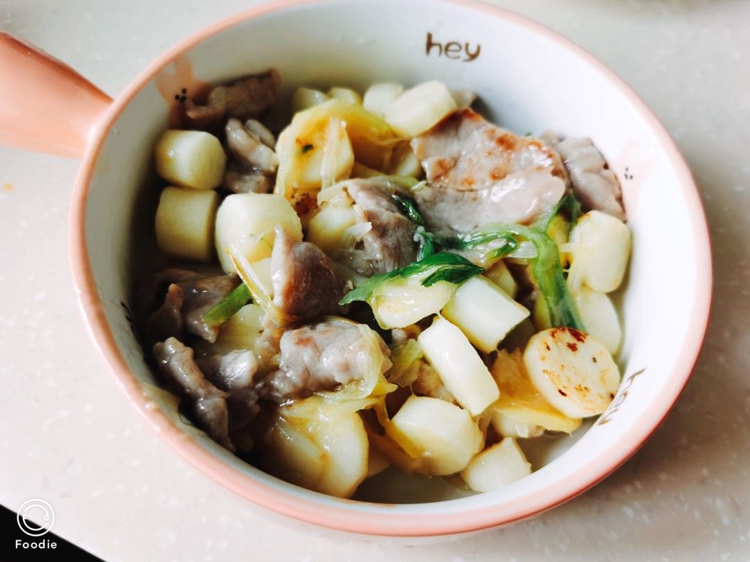 好吃到光盘的山药炒肉片
