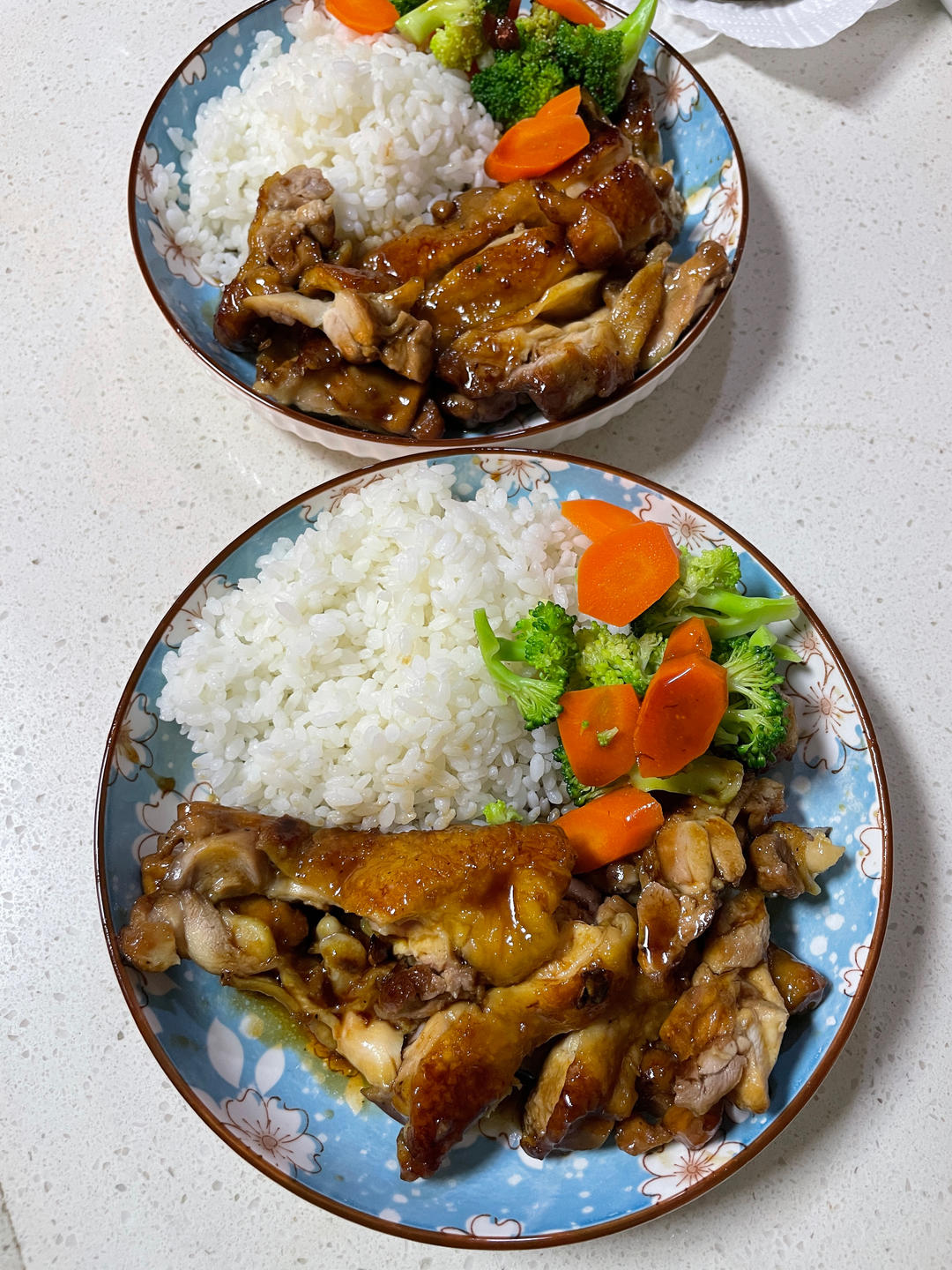 不放一滴油的照烧鸡腿饭