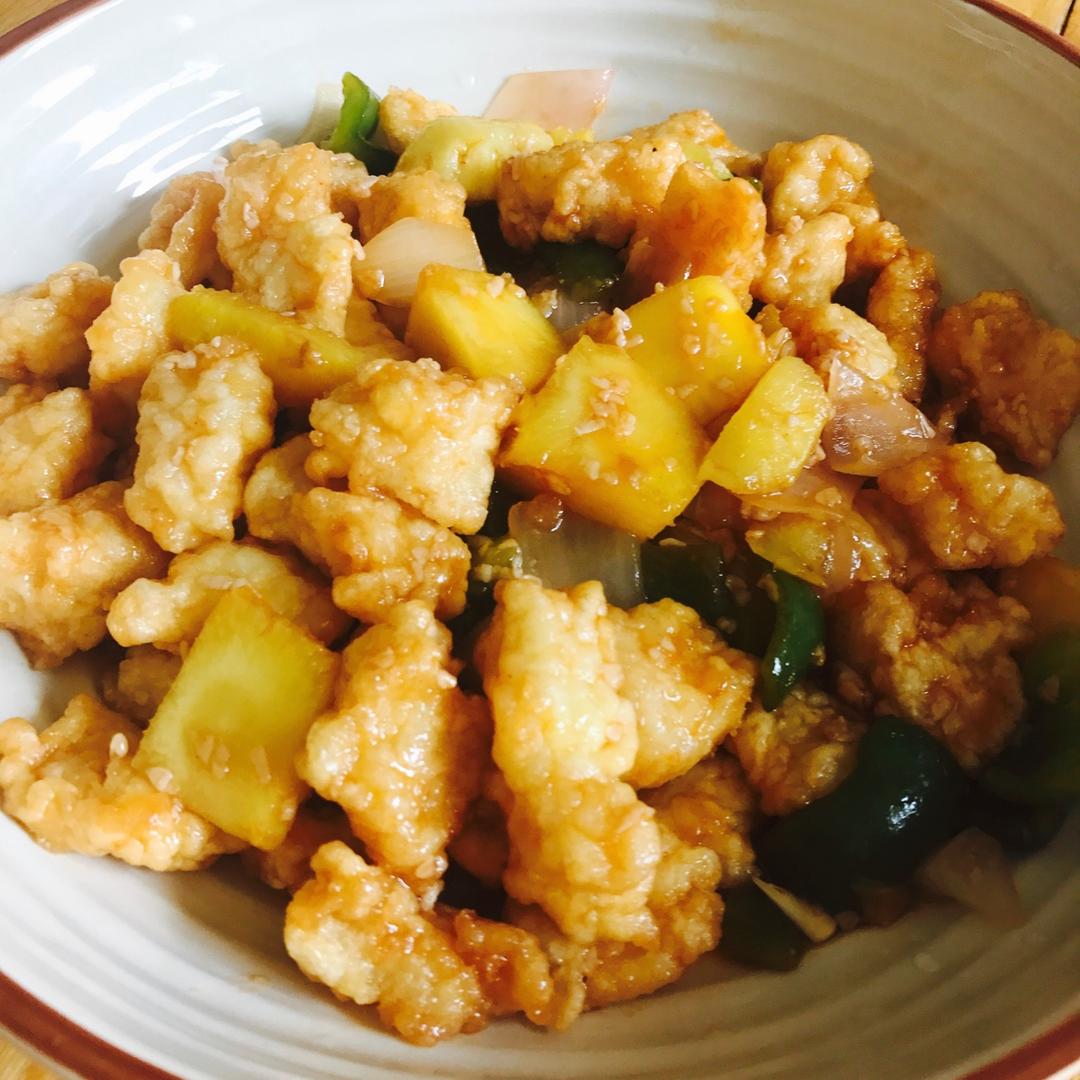 菠萝咕咾虾
