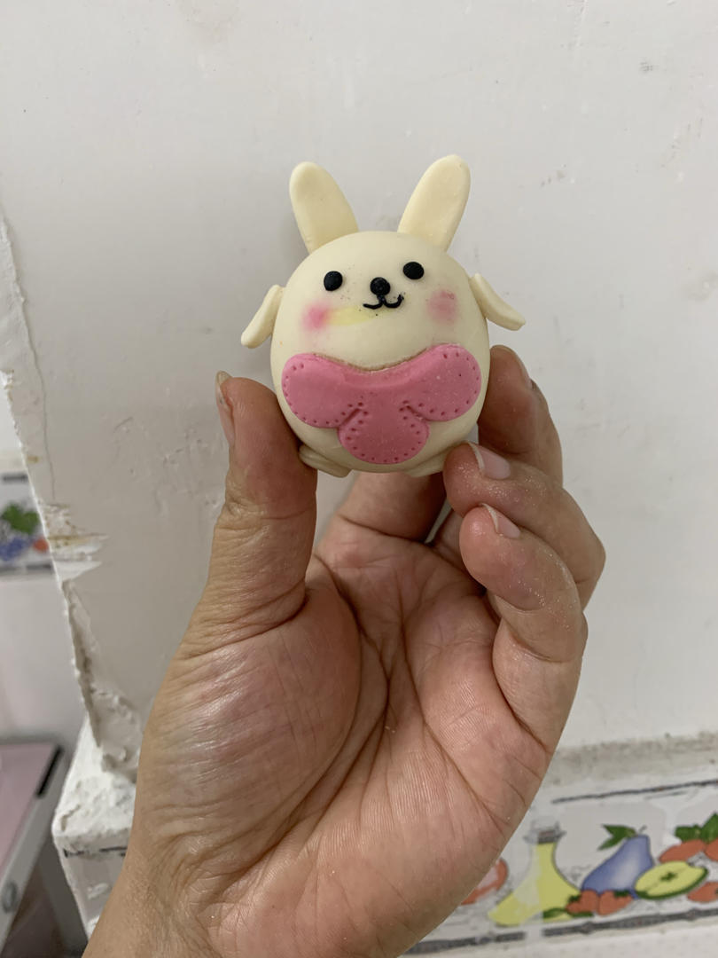开心兔 卡通奶黄包