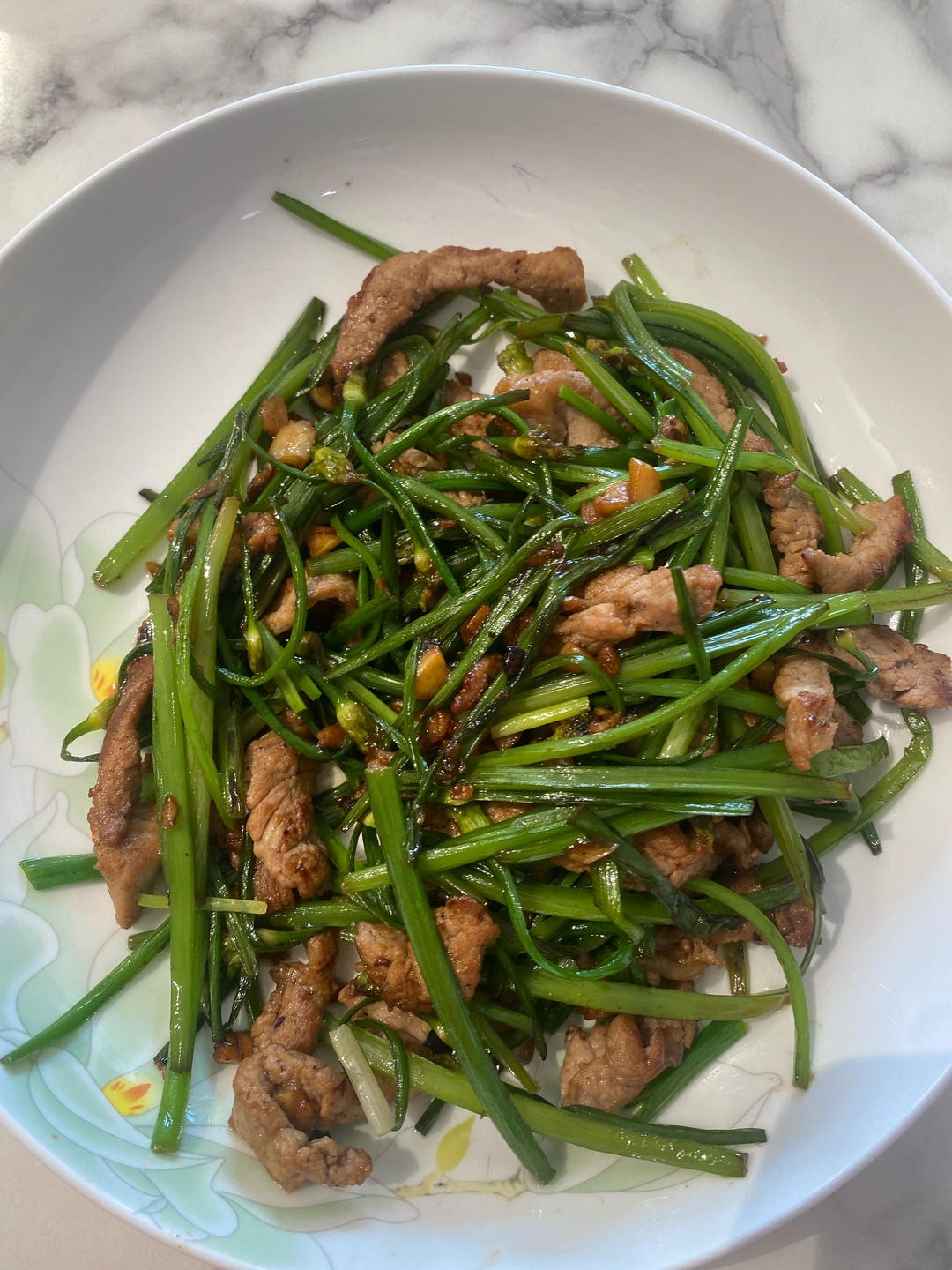 韭菜花炒肉