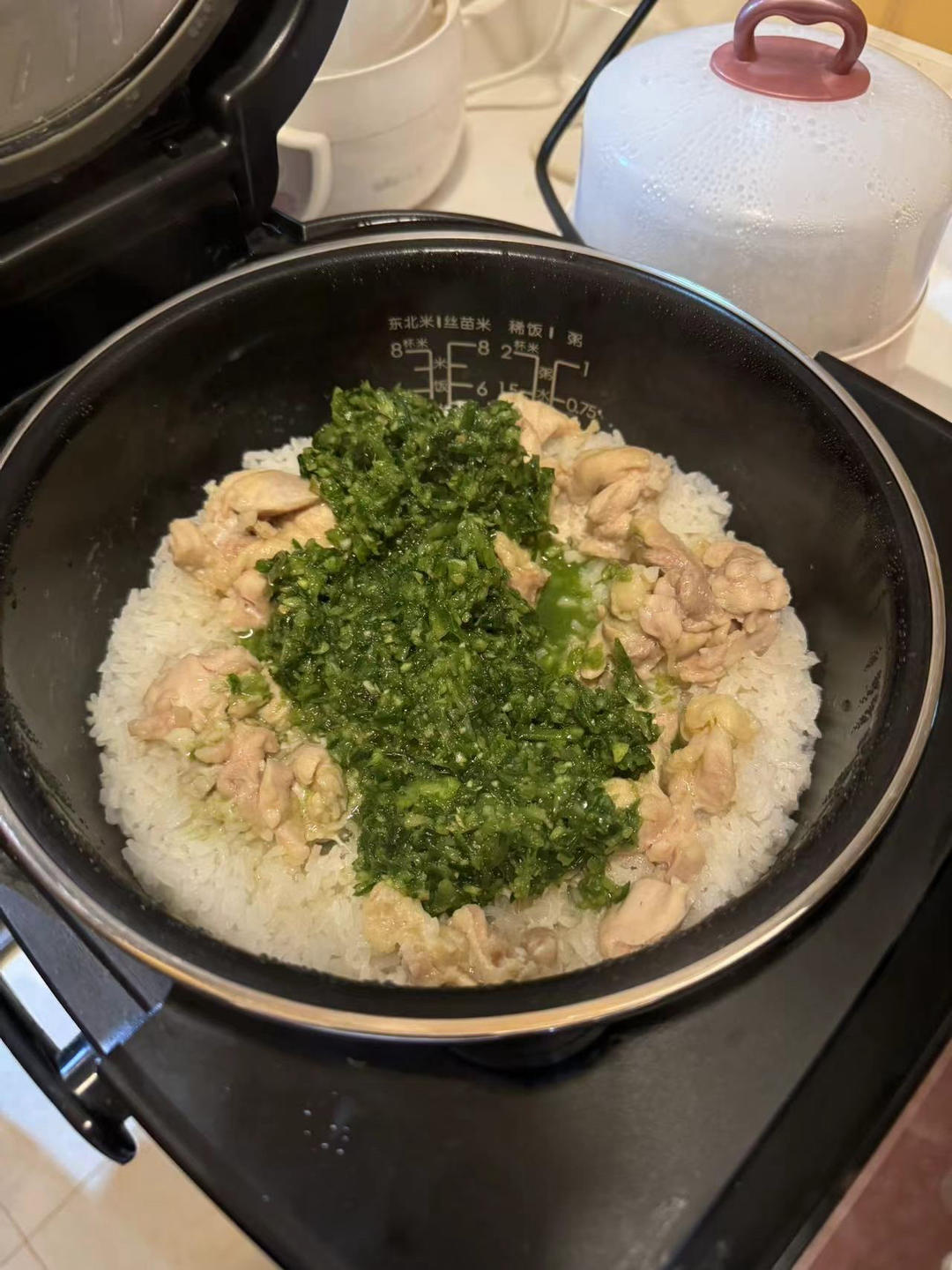 姜葱鸡腿焗饭