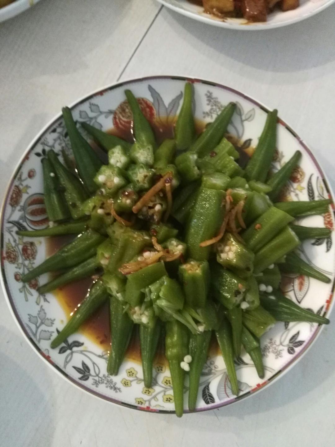 【白灼秋葵】清爽简单