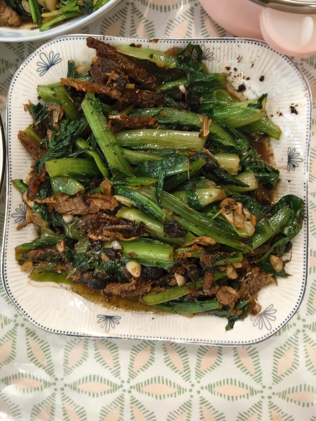 豆鼓鲮鱼油麦菜