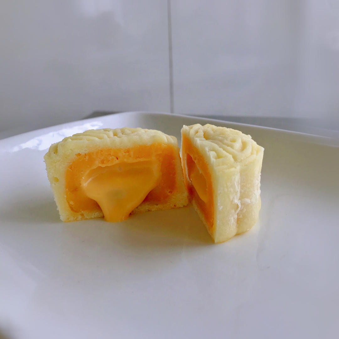 流心奶黄月饼（无吉士粉/转化糖浆版本）【曼食慢语】