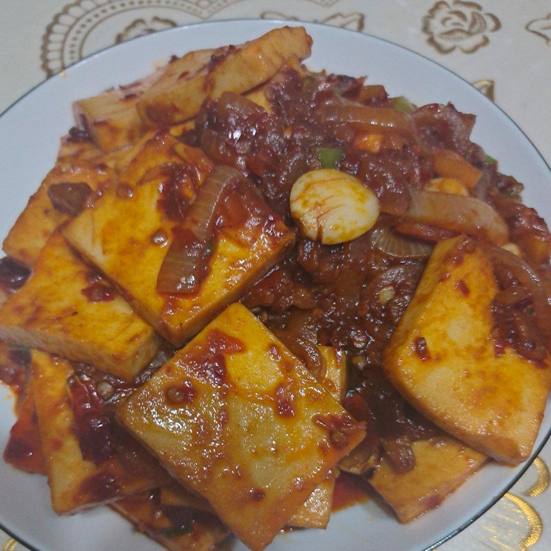 超级下饭的干锅千叶豆腐