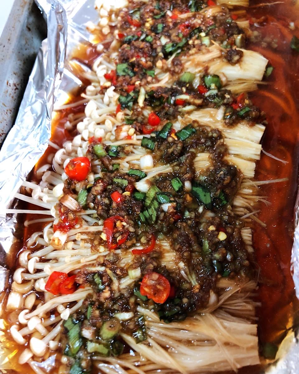 蒜蓉烤金针菇（烤箱版）