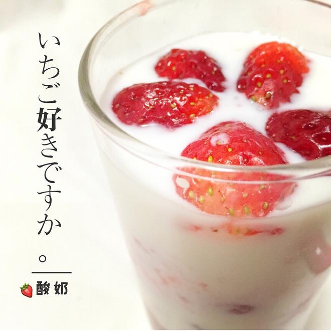 分层/草莓蜂蜜酸奶🍓的做法