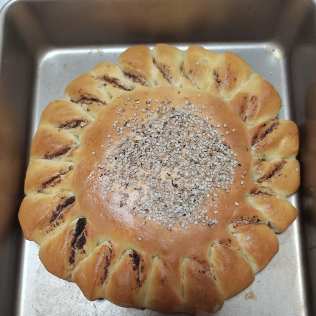 向日葵豆沙面包