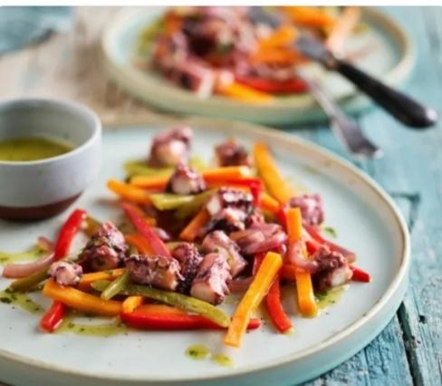 sous-vide慢煮章鱼沙拉(慢煮美味)