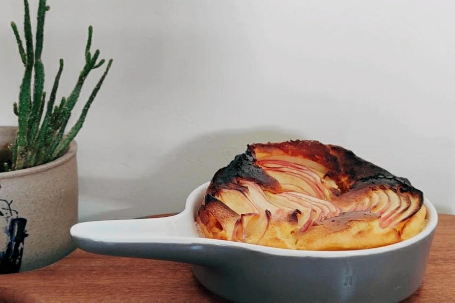 低卡肉桂苹果荷兰松饼🥞网红brunch