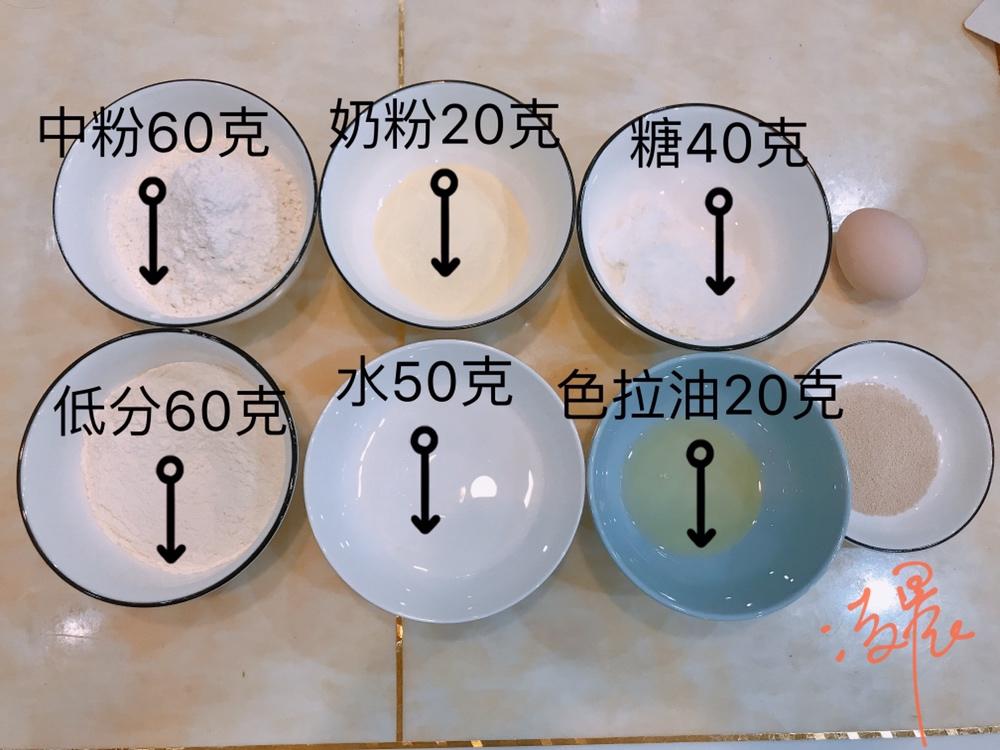 纯奶手撕吐司的做法 步骤1