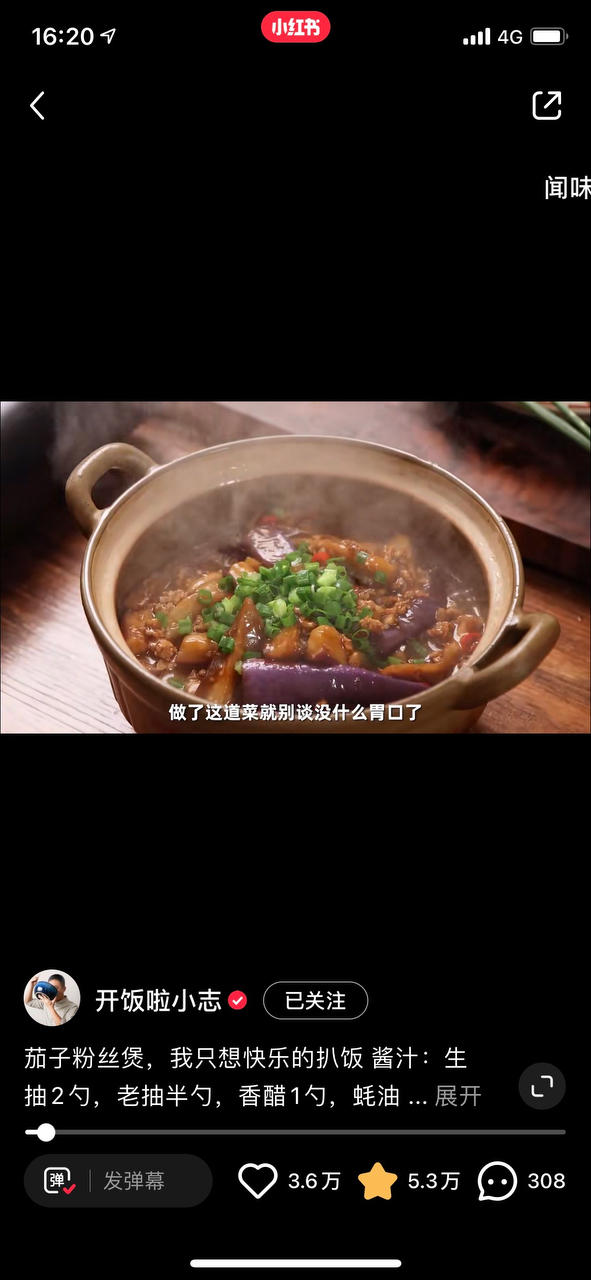 茄子肉末粉丝煲