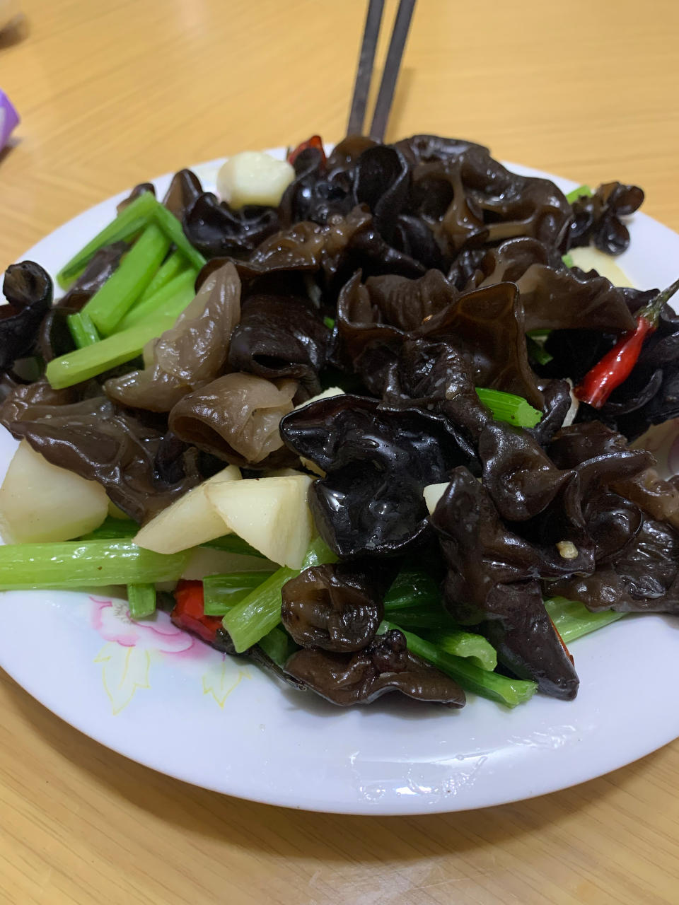 山药炒木耳