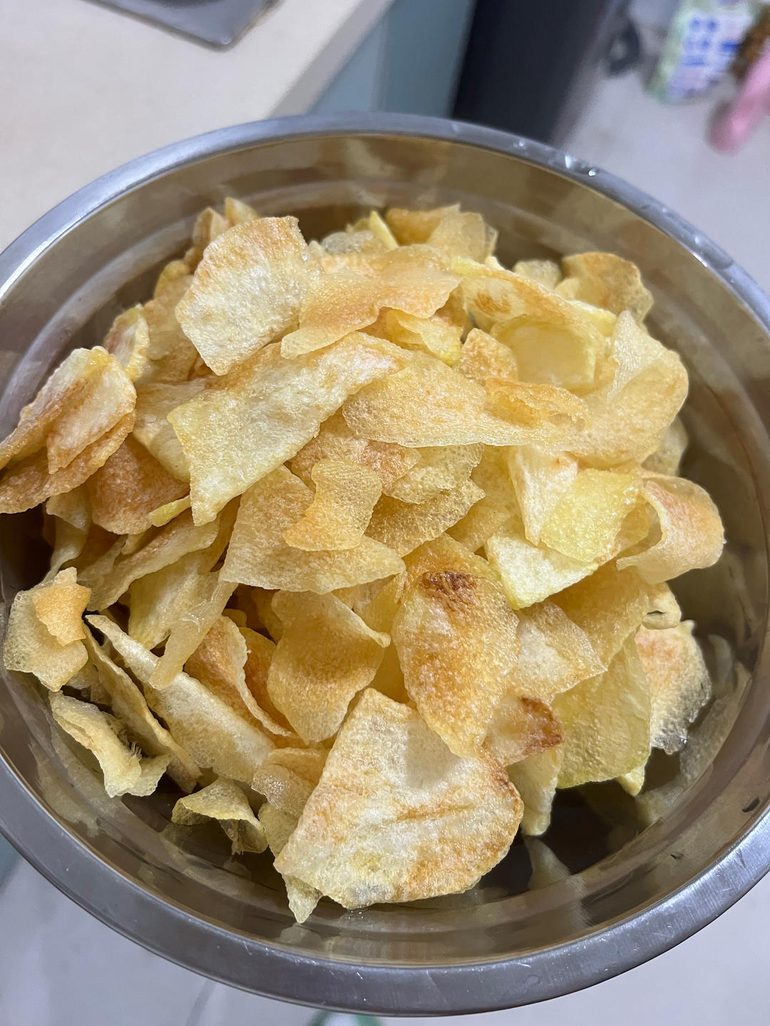 自制炸薯片，学会以后再也没买过薯片
