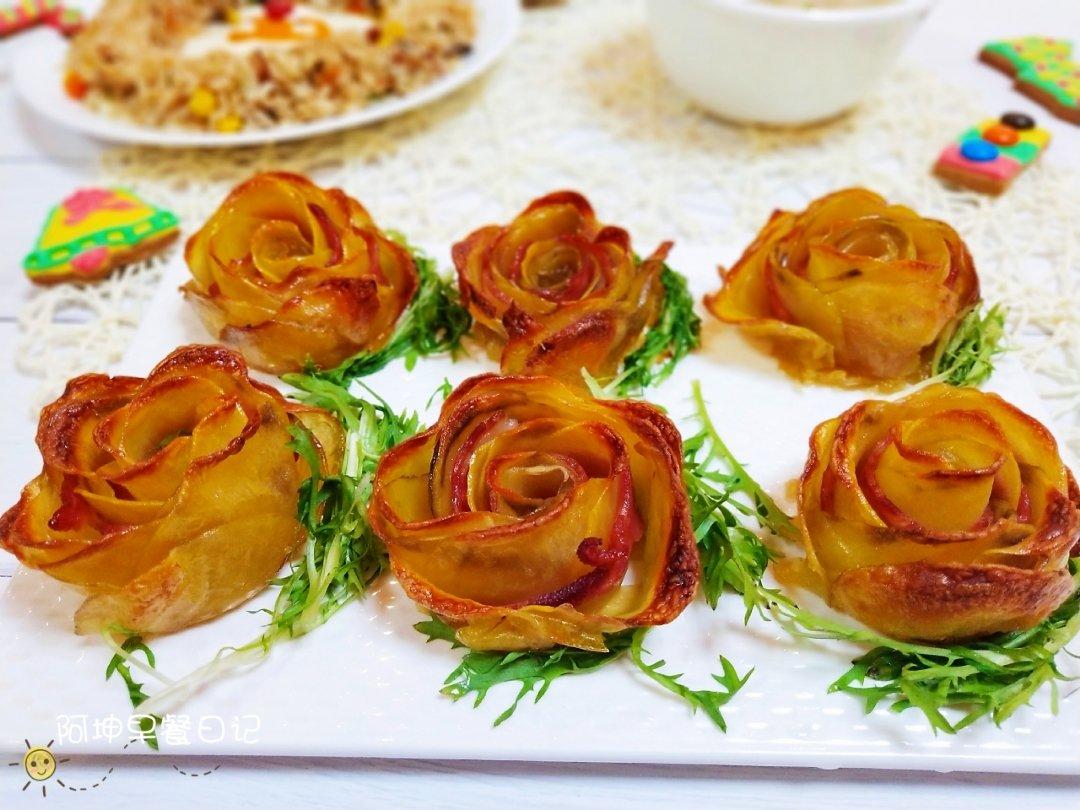 培根土豆玫瑰花卷