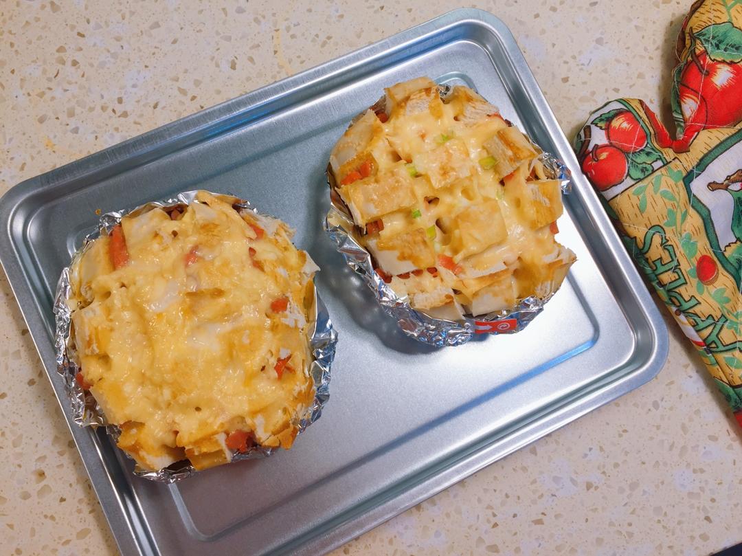 白日焰火做的芝士烤馒头