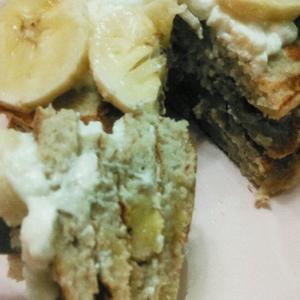 oat bran banana pancake的做法 步骤4