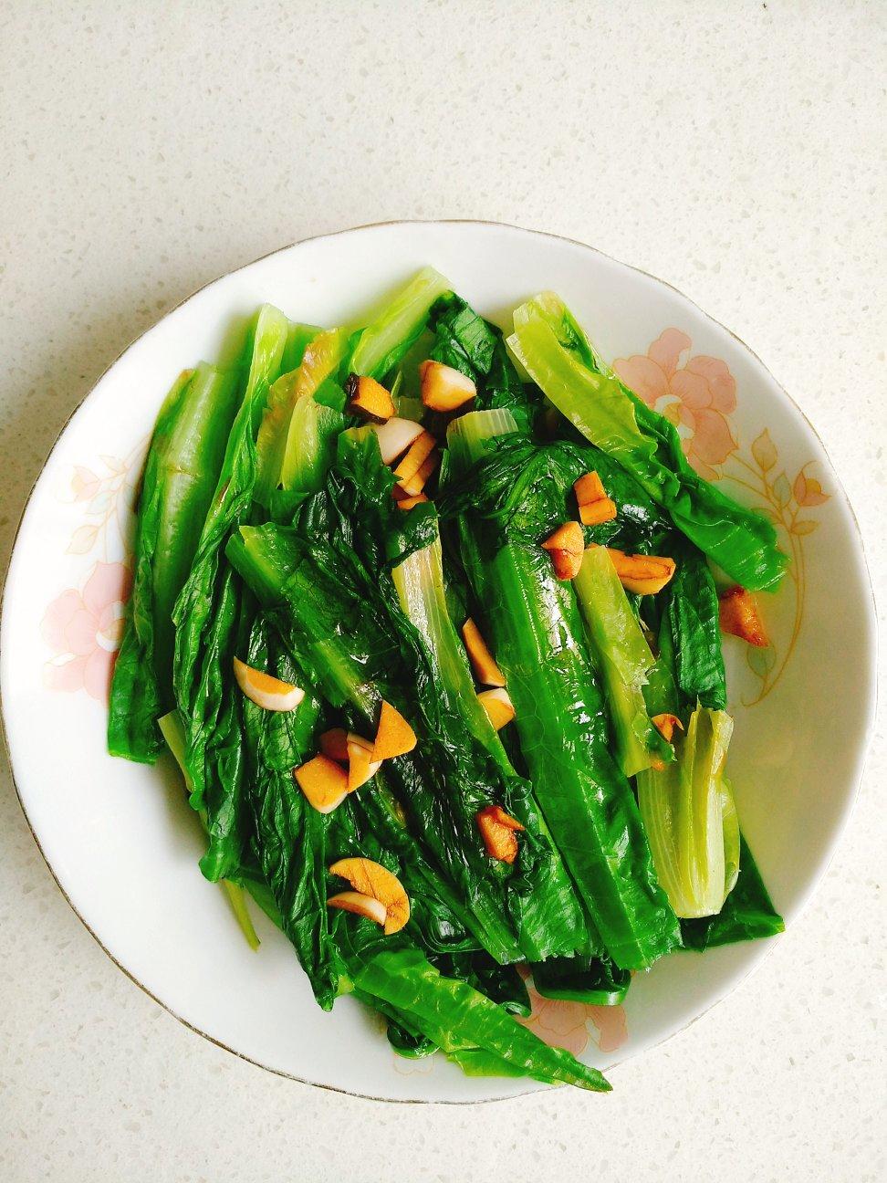 白灼油麦菜