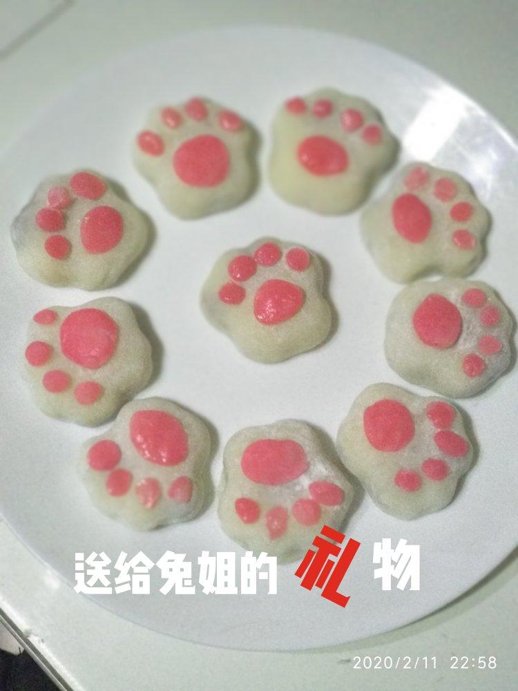萌萌哒！猫爪冰皮月饼