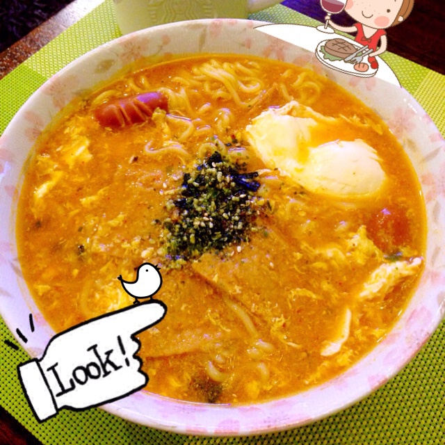 g_jessie做的芝士辛拉面