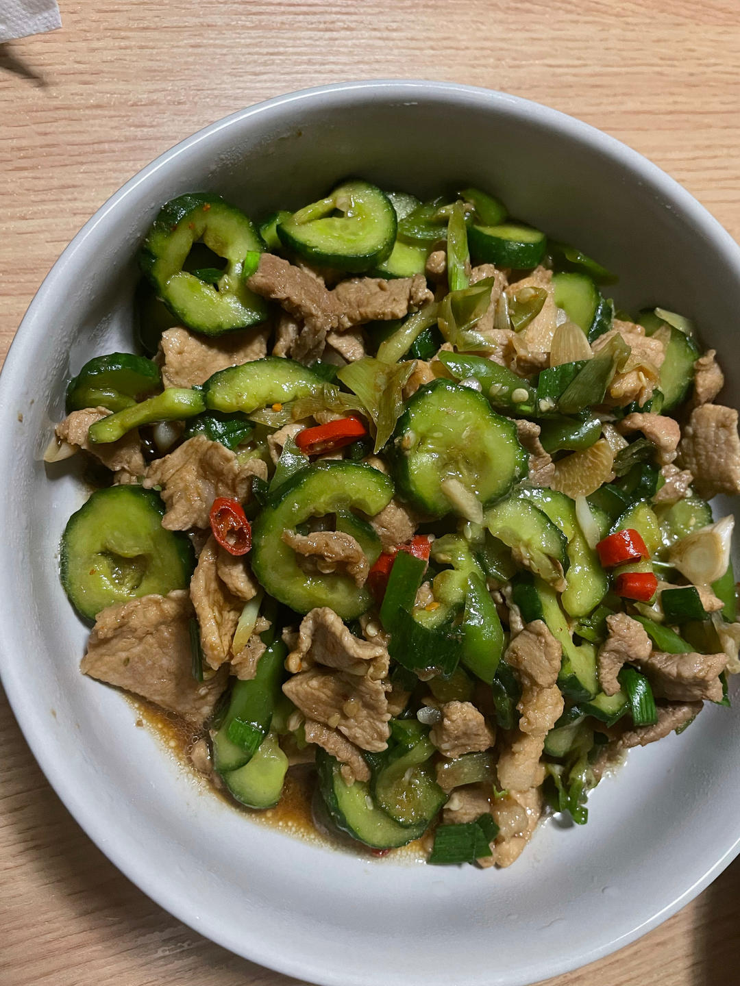 贼好吃的，下饭菜「黄瓜🥒炒肉🥩」