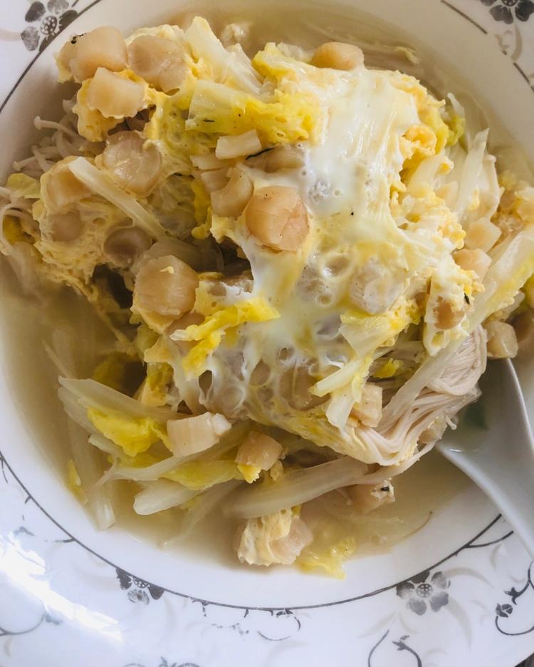 素赛螃蟹----干贝白菜滑蛋