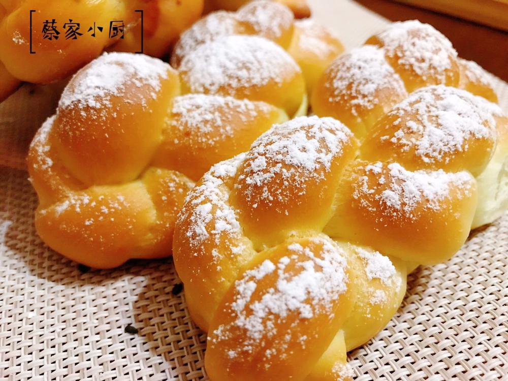 砂糖麻花面包（两股辫子）