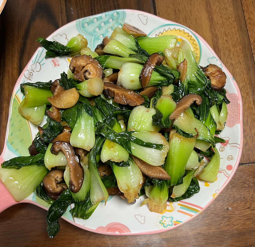 比肉还好吃的——蚝油香菇油菜