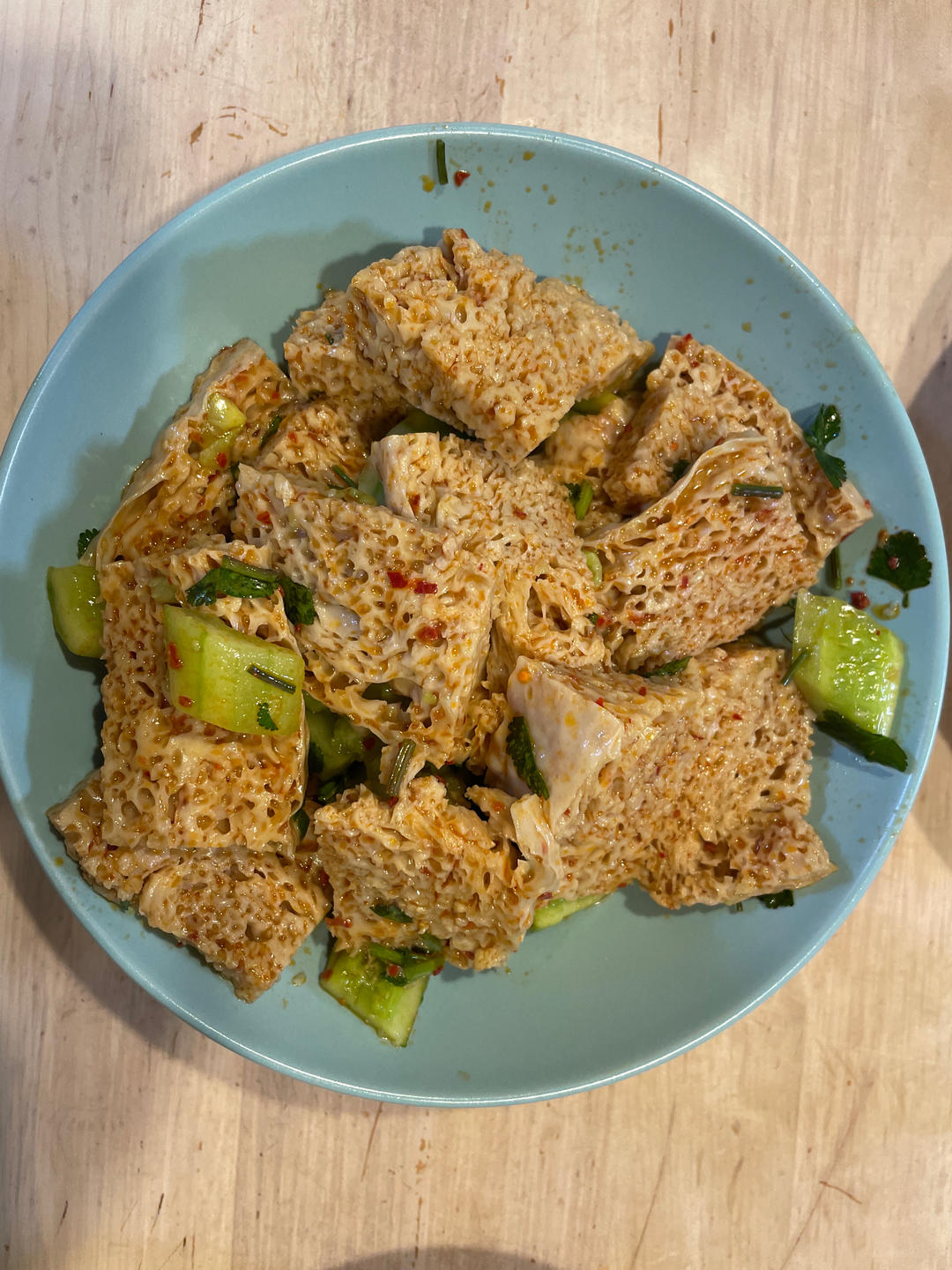 酿皮味的凉拌烤麸