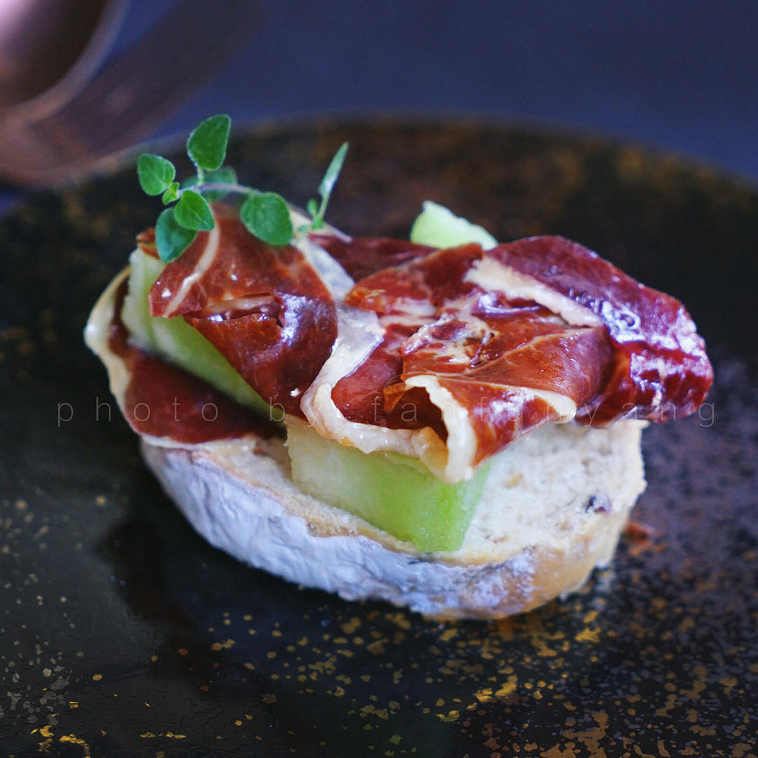 fanfanyang在魔都做的生火腿佐蜜瓜prosciuttocrudoconmelone