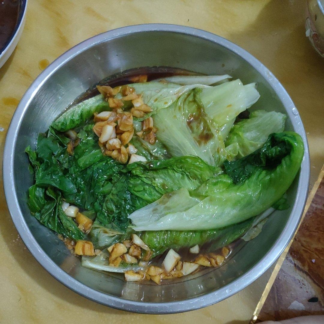 白灼生菜
