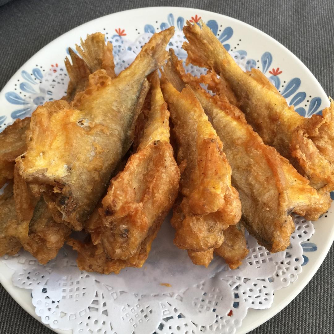 一只-小芒果做的酥炸小黄花鱼