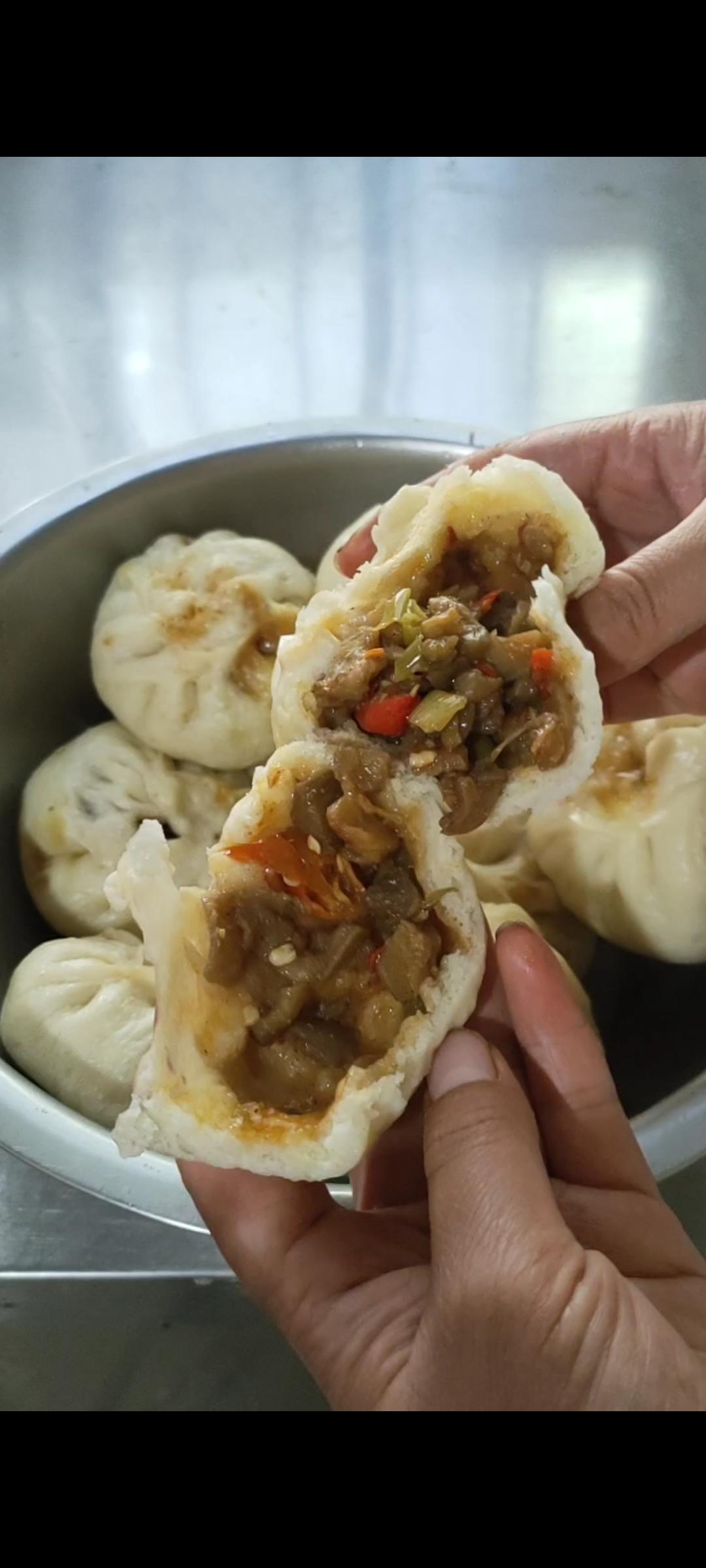 茄子包子的做法