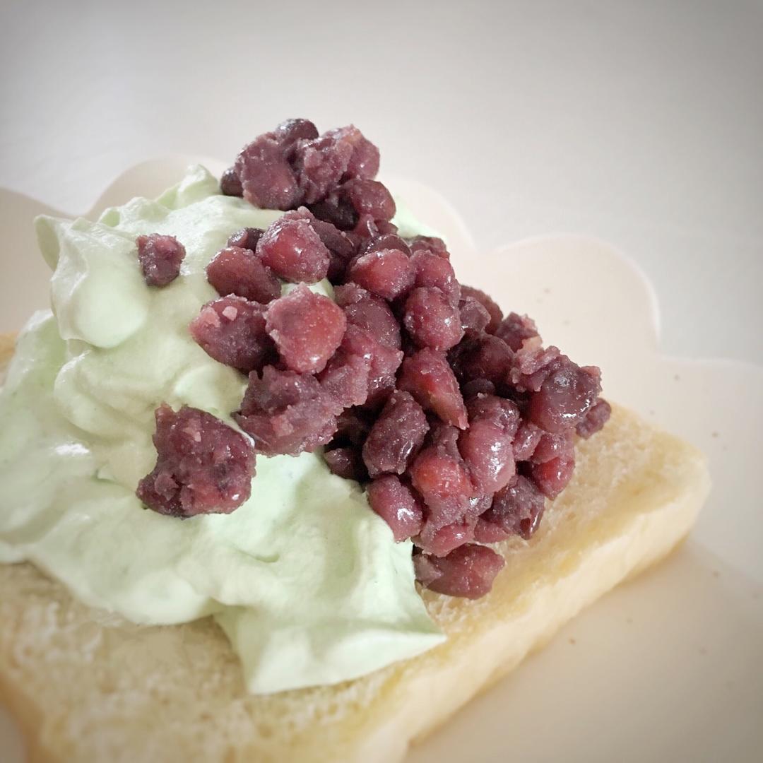 奶油红豆厚片