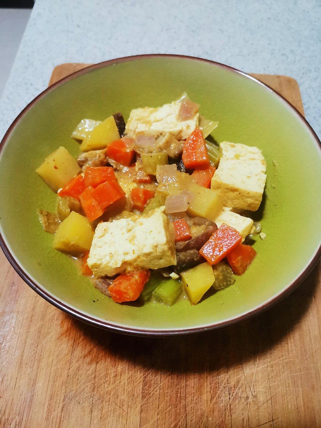 豆腐咖喱饭
