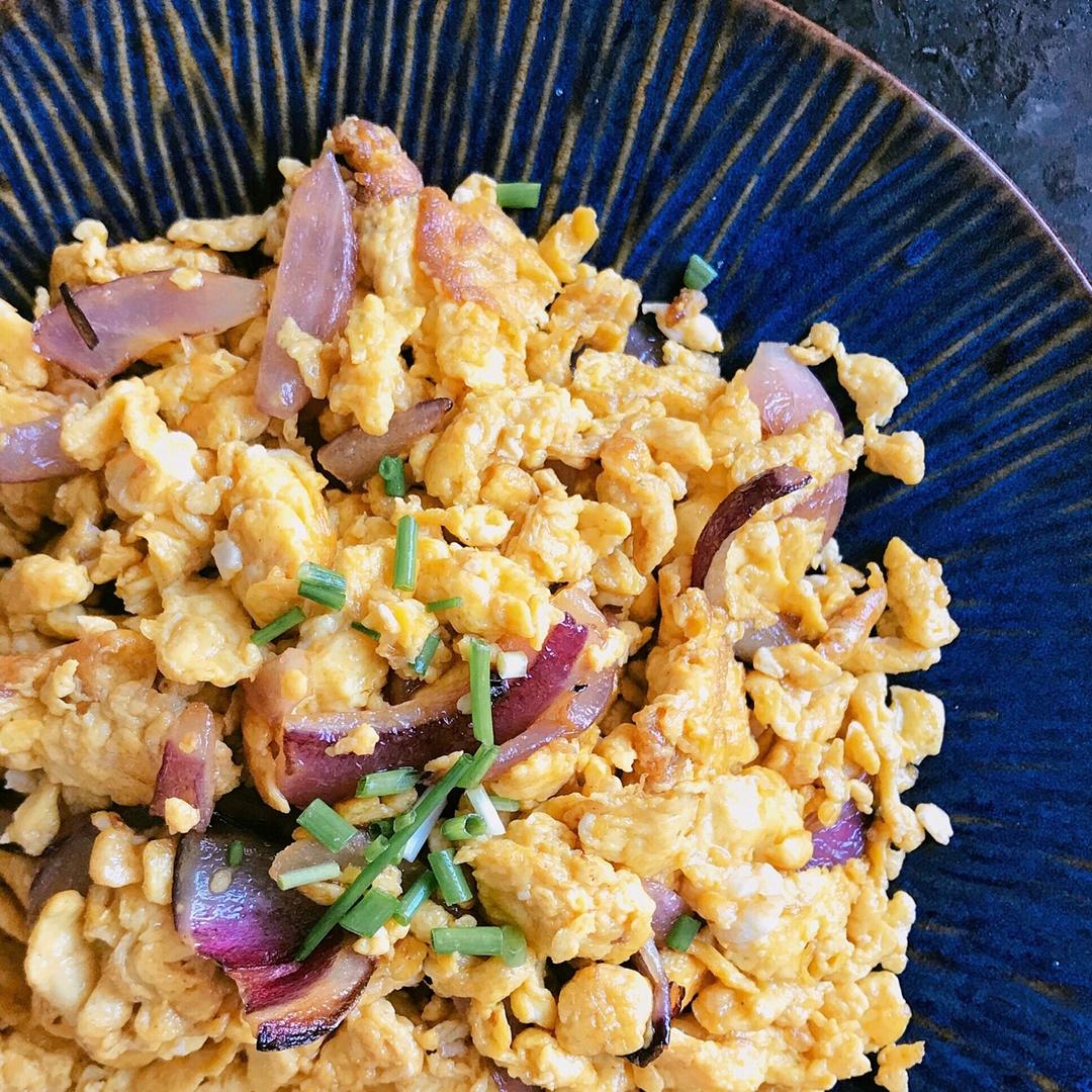 洋葱炒鸡蛋