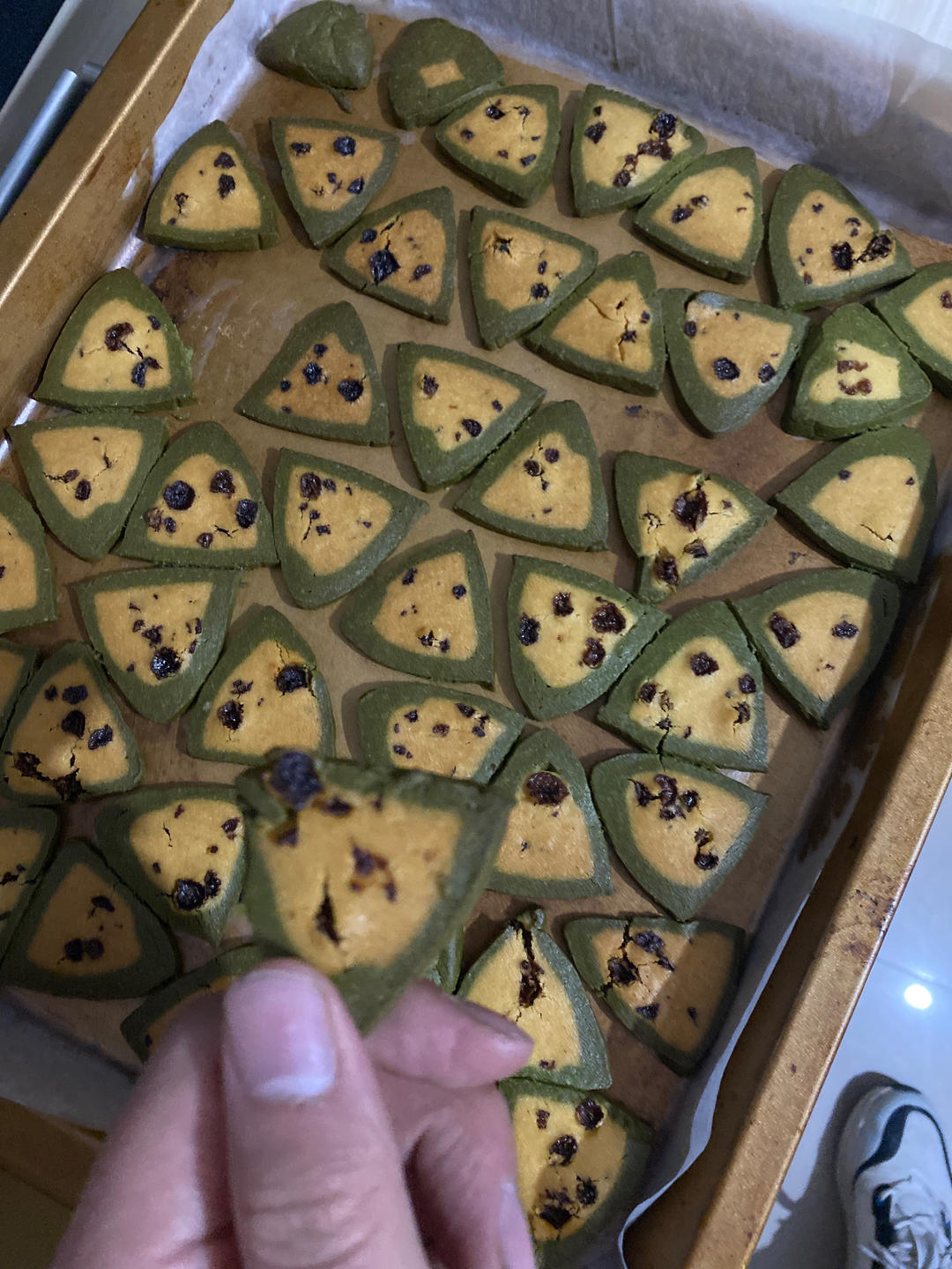 小嶋老师||又香又酥的抹茶蔓越莓冰曲奇🍪