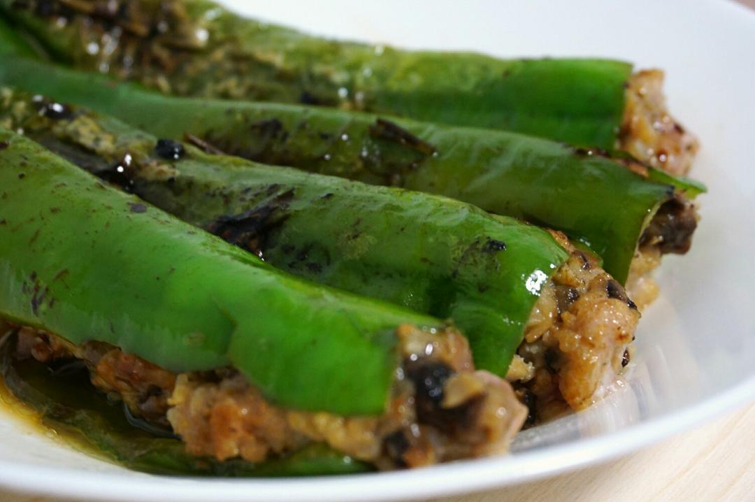 肉酿虎皮青椒
